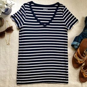 *3/$12*🦋Target Navy/White Striped Tee